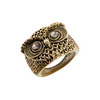 Owl head ring