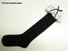 Cotton Raschel-Lace Knee High Socks