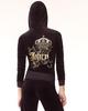 Juicy Couture ornately stacked velour hoodie