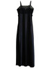 black long silk chemise