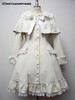Frill Coat with Cape (Off White)