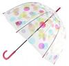 зонт прозрачный с кругами разных цветов Spots Birdcage-2, Fulton