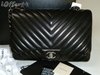Chanel LAMBSKIN JUMBO Chevron Classic Flap Bag