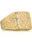 Maison Martin Margiela Crinkle-effect brass ring