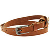 double wrap leather belt