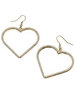 Pearl Heart Hoop Earrings