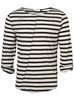 BLACK STRIPED CREW TSHIRT