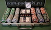 Профессиональный покерный набор Flush 300 по 11,5 гр. с номиналом