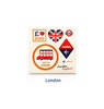 Набор наклеек 'Travel Leather Sticker' - London
