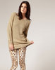 River Island Metallic Printed Oversize Jumper