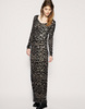 ASOS Leopard Print Jersey Maxi Dress