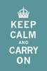 Футболка с лозунгом "Keep calm and carry on"