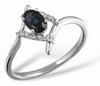 Серебряное кольцо с сапфиром от Бриллиант.ру