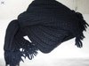 Длинный (примерно 3 метра) черный вязанный шарфик