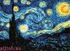 Набор для вышивания "Ван Гог "Звездная ночь"