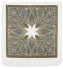 павловопосадский платок "ольга лабзина" с голубыми узорами