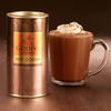 milk chocolate cocoa canister