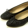 chanel black ballet flats