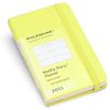 12 months - Weekly Planner - Lime Green hard cover - Extra Small