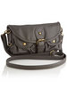 Cara Pouchy Double Pocket Mini Cross Body Grey Bag