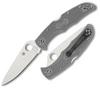 Spyderco Endura Flat Ground, VG10 Satin Plain Blade, Gray FRN Handles