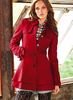 GUESS Ruffle-Hem Wool coat