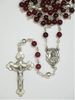 Sterling Silver Garnet Rosary Beads