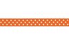 Лента May Arts - Polka Dot Grosgrain Ribbon - Orange, ширина 1,6 см, длина 90см