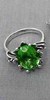 серебряное кольцо с оливином