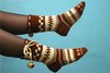 Веселые вязанные носочки