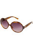 TOPSHOP TAN ROUND PLASTIC SUNGLASSES