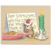 House Mouse Rubber Stamp DEAR SANTA: I ATE YOUR COOKIES