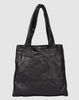 Large and super-strong Leather Handbag (Black)