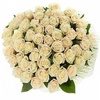 Букет из 51 кремовой розы "Гармония в любви"