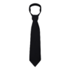 черный однотонный галстук