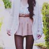 Long plaited knitted cardigan