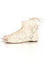 VITA OFF WHITE LACE PEEP TOE ANKLE BOOTIES