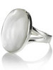 925 Silver Large Oval Mother Of Pearl Ring