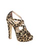 River Island Leopard Print Strapped Heeled Sandal