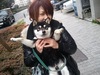 Yiji and dog