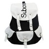 black-and-white knapsack