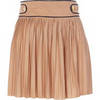 Orange Pleated Skirt