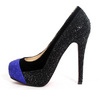 Christian Louboutin Calypso Shoes Black-Blue