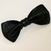 Black Leather Bow Clips