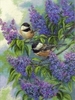 Dimensions 35258 Chickadees and Lilac