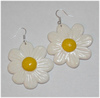 сережки с ромашками