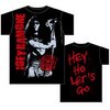 Joey Ramone - Joey Mic Mens S/S T-Shirt In Black