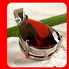 New Red Ruby white gold wgp cocktail charm pendent
