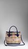 Burberry MEDIUM HAYMARKET COLOUR GRAINY LEATHER TOTE