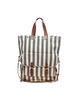 ASOS Canvas Shopper With Leather Look Trim